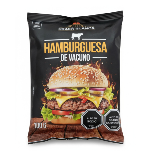 Hamburgesa Brasa Blanca 100grs