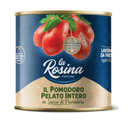 Tomate Italiano Pelado Entero La Rosina 2,5 kg